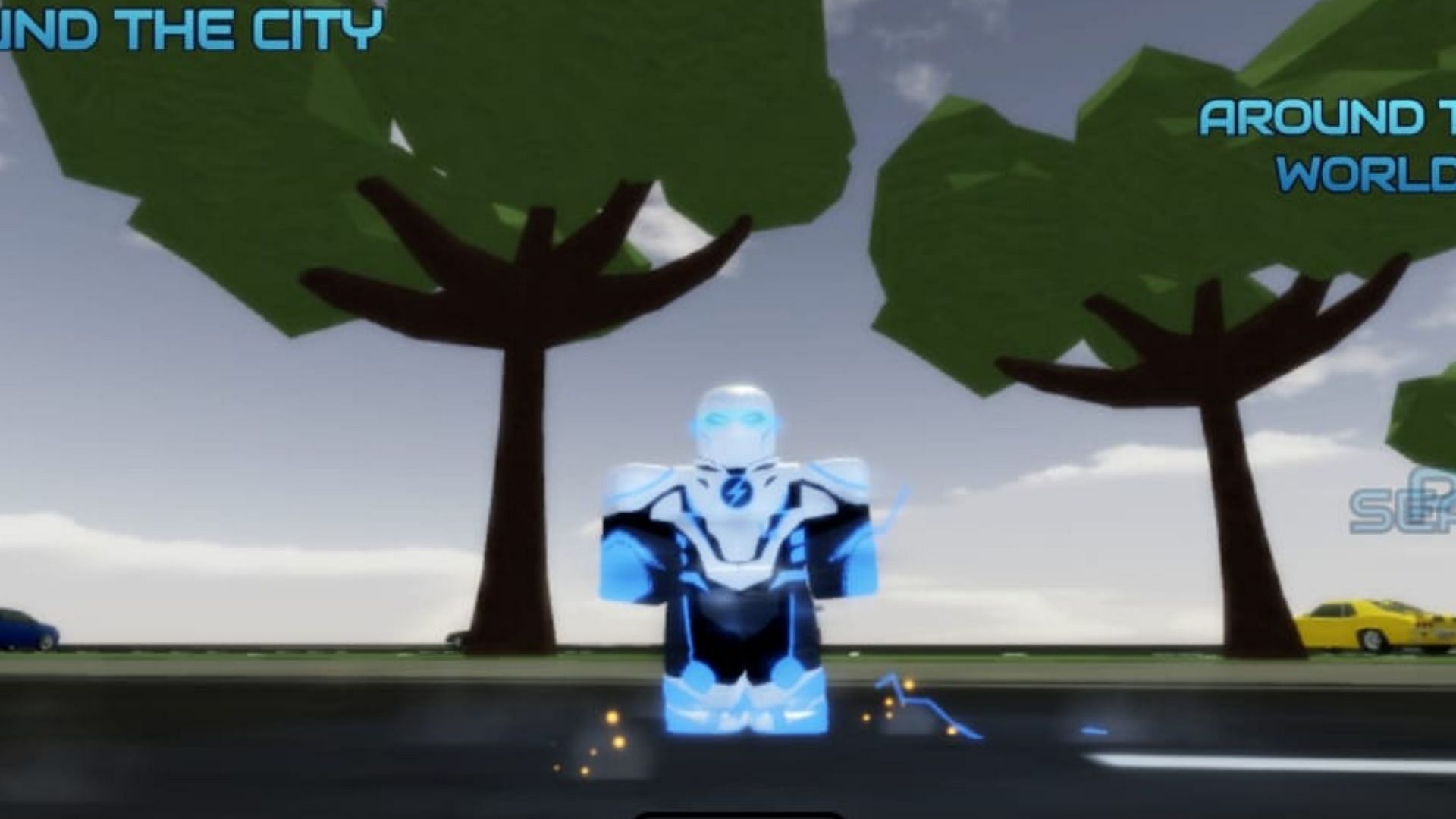 The Blursteel suit in the (Image via Roblox)